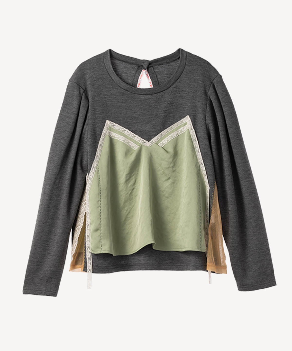 キャミレイヤードカットソー(gray-36)