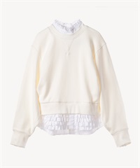 シャツレイヤードプルオーバー(white-36)