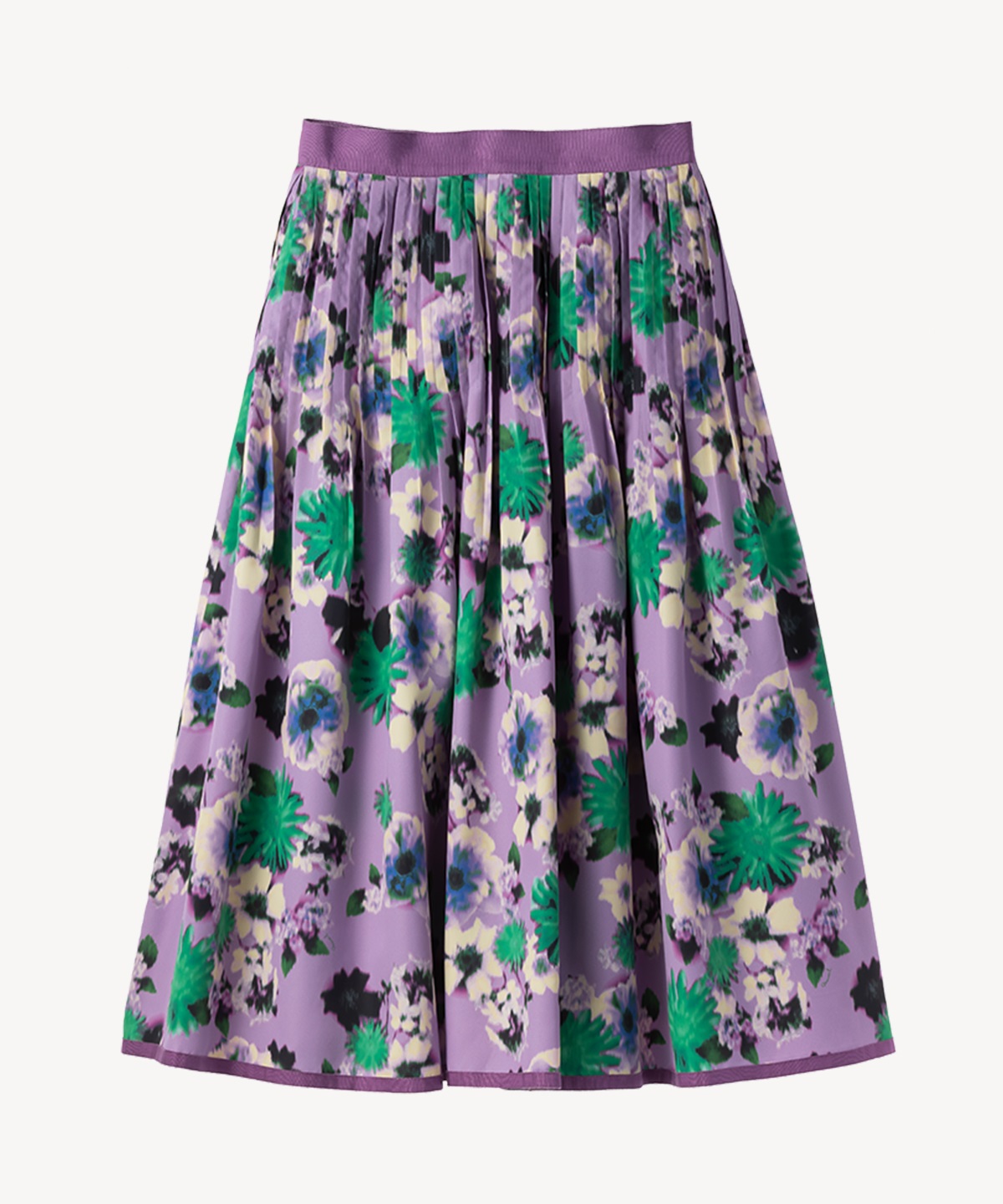 フラワープリントスカート(lavender-36)