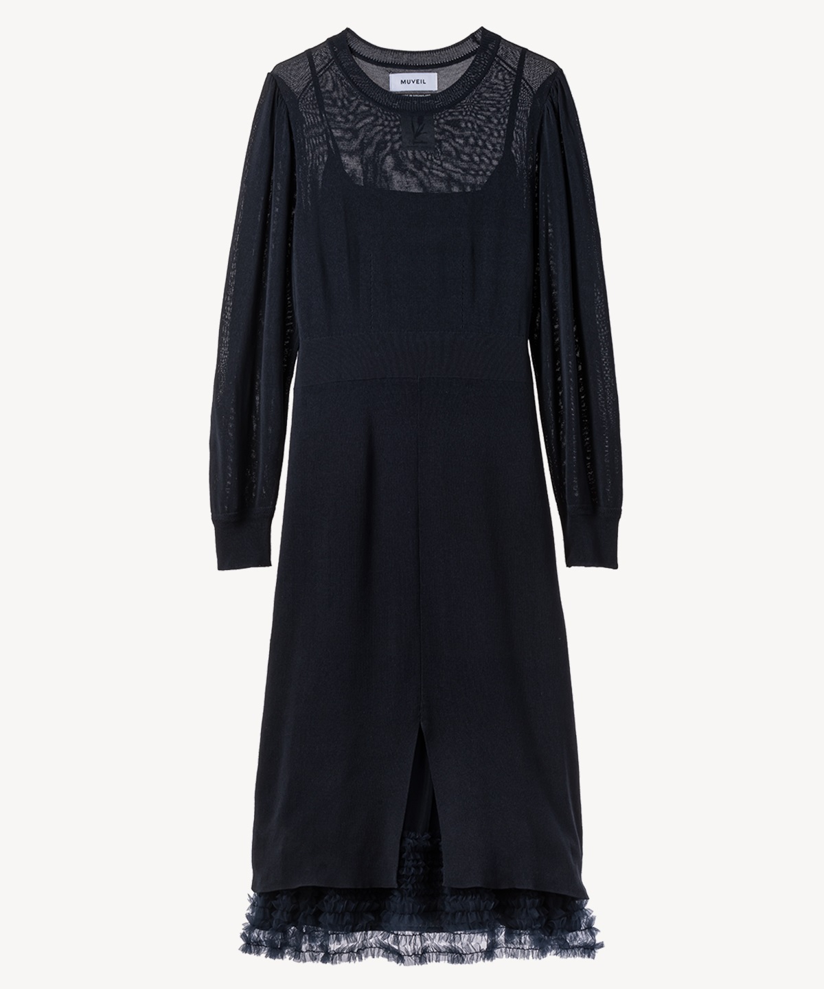 フリルヘムニットワンピース | MUVEIL Online Shop