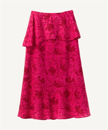 フラワープリントスカート(pink-36)