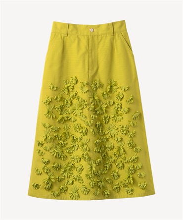 フラワーパーツスカート(yellow-36)