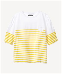 ハートパッチカットソー(yellow-36)