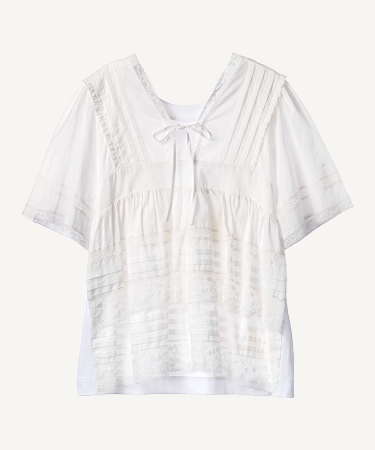 ブラウスコンビTシャツ | MUVEIL Online Shop ジェラートピケ福袋2022抜き取り無し送料無料