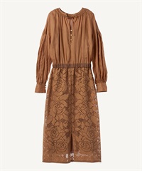 ローズレースワンピース(brown-36)