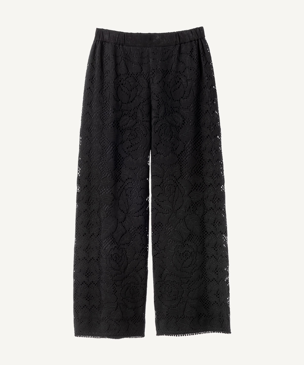ローズレースパンツ(black-34)