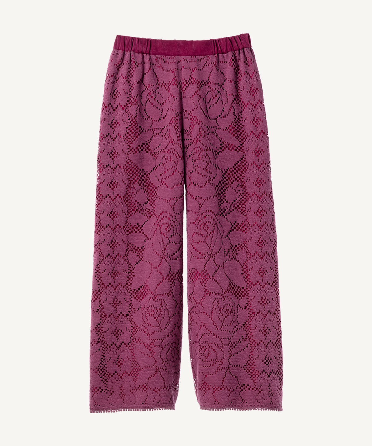 ローズレースパンツ(magenta-34)