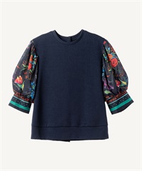 スカーフスリーブTシャツ | MUVEIL Online Shop