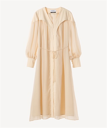 シフォンワンピース(cream-36)