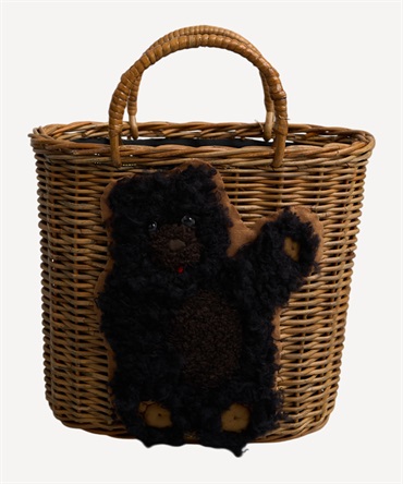 クマカゴバッグ(black-F)