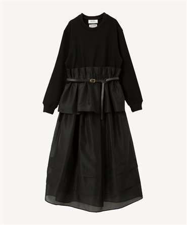 2WAYニットワンピース(black-36)