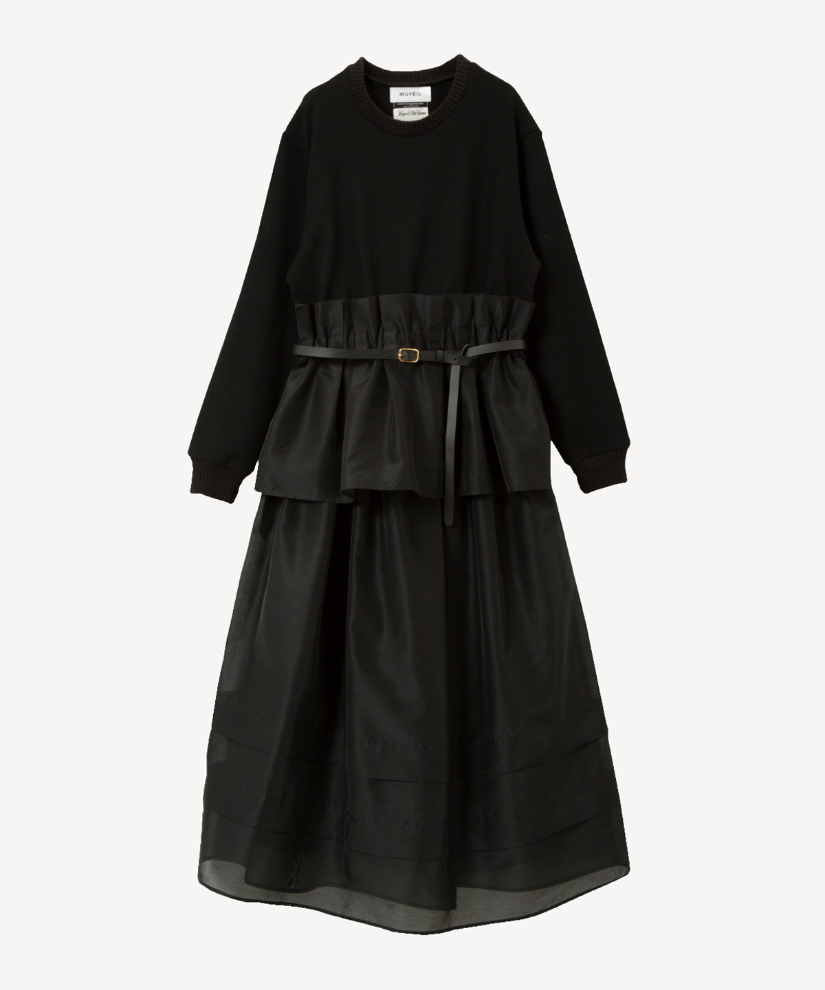 2WAYニットワンピース(black-36)
