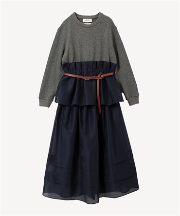 2WAYニットワンピース(gray-36)