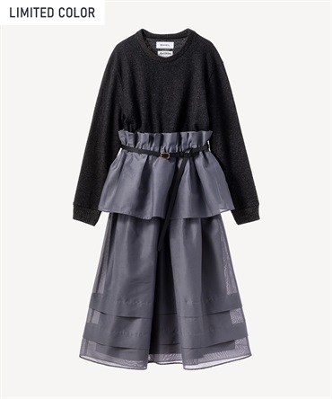 2WAYニットワンピース(charcoal-36)