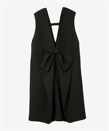 リボンベストワンピース(black-36)