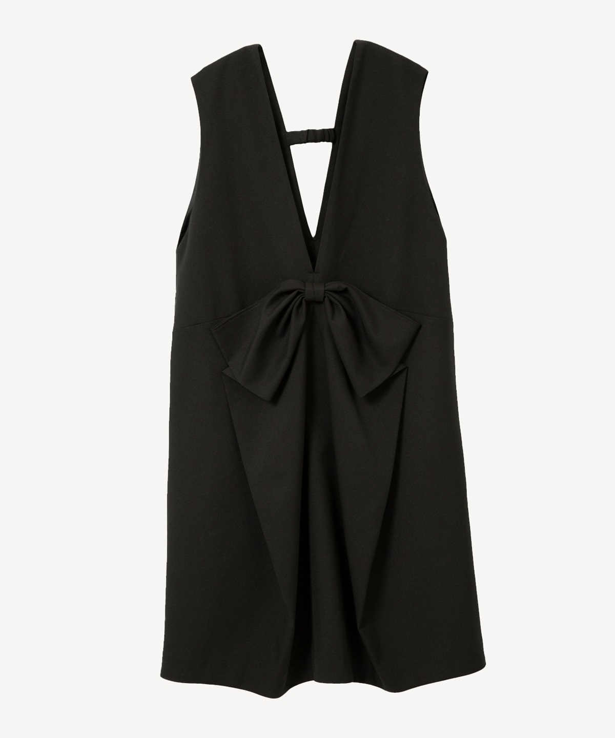 リボンベストワンピース(black-36)