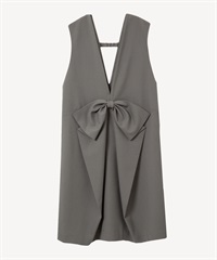 リボンベストワンピース(gray-36)