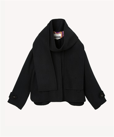 リバー仕立てコート(black-36)
