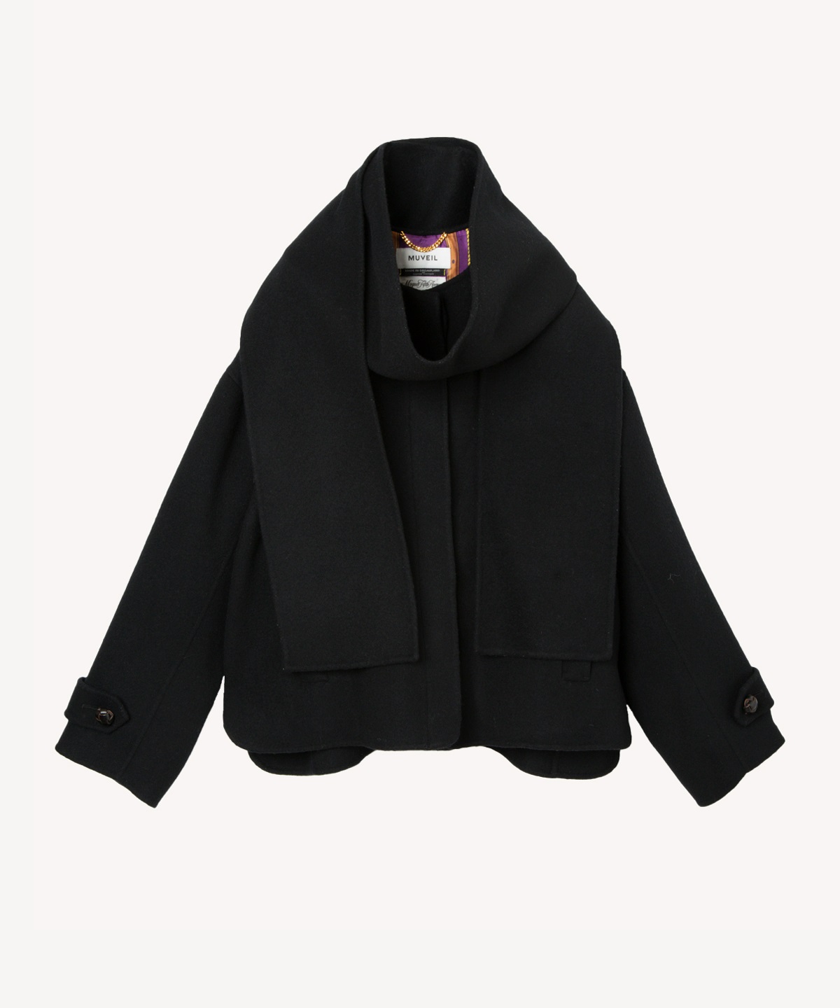 リバー仕立てコート(black-36)