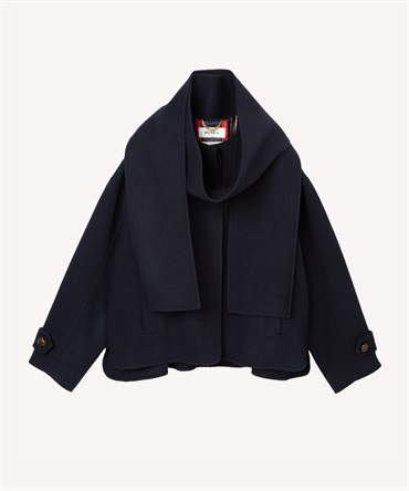 リバー仕立てコート(navy-36)