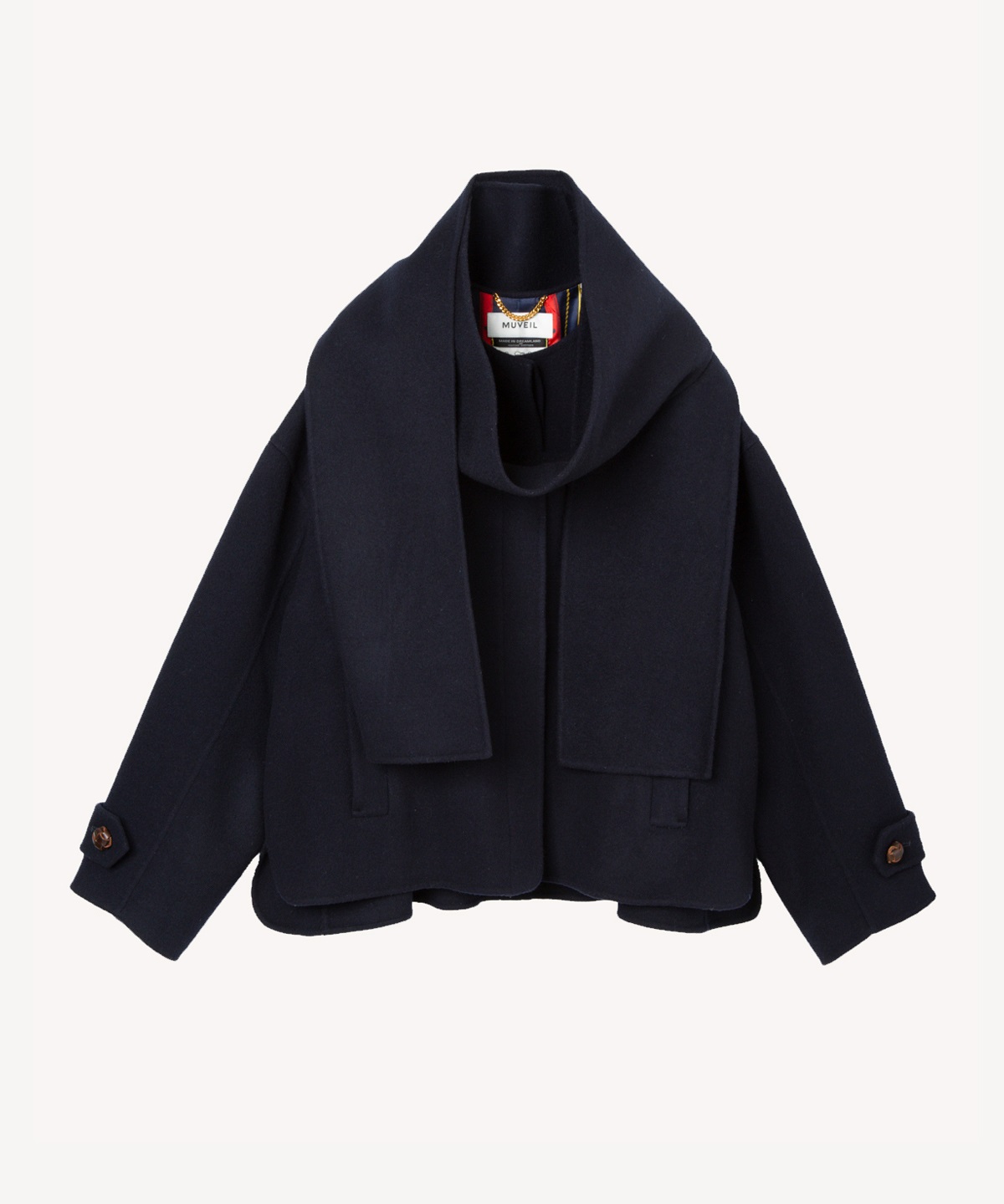 リバー仕立てコート(navy-36)