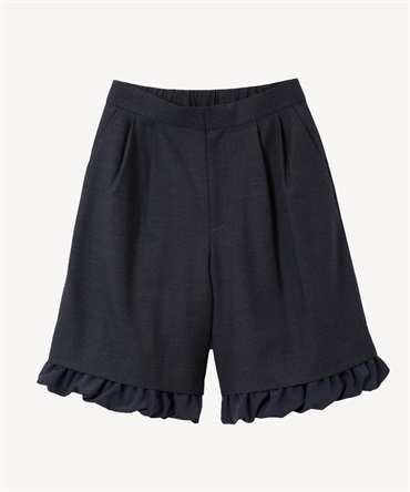 ウールハーフパンツ(navy-34)