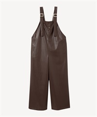 レザーサロペットパンツ(dark brown-36)