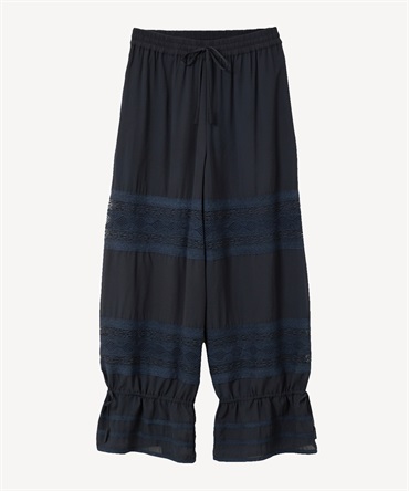 ボリュームレースパンツ(navy-36)