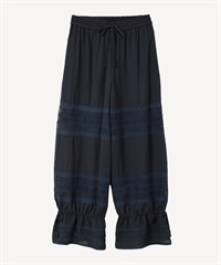 ボリュームレースパンツ(navy-36)