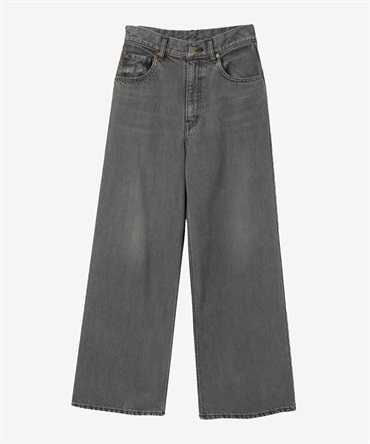 リボンデニムパンツ(gray-34)