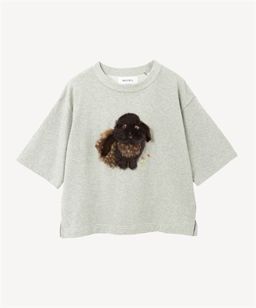 ウサギTシャツ(gray-36)