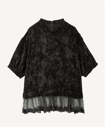 ベロアレースプルオーバー(black-36)