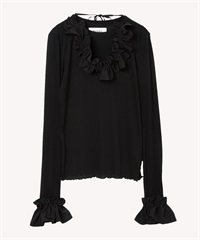 ハートパッチカットソー(black-36)