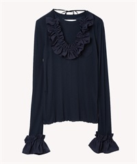 ハートパッチカットソー(navy-36)