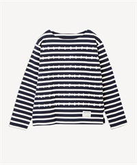 ボーダードットカットソー(navy-36)