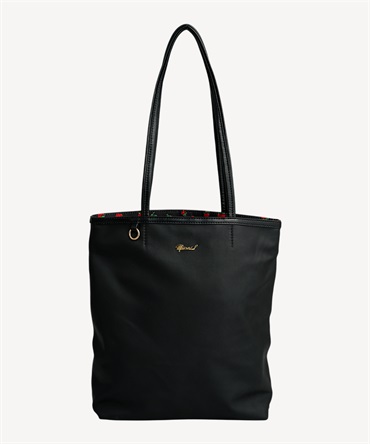 airlistコラボ縦長トートバッグ(black-F)