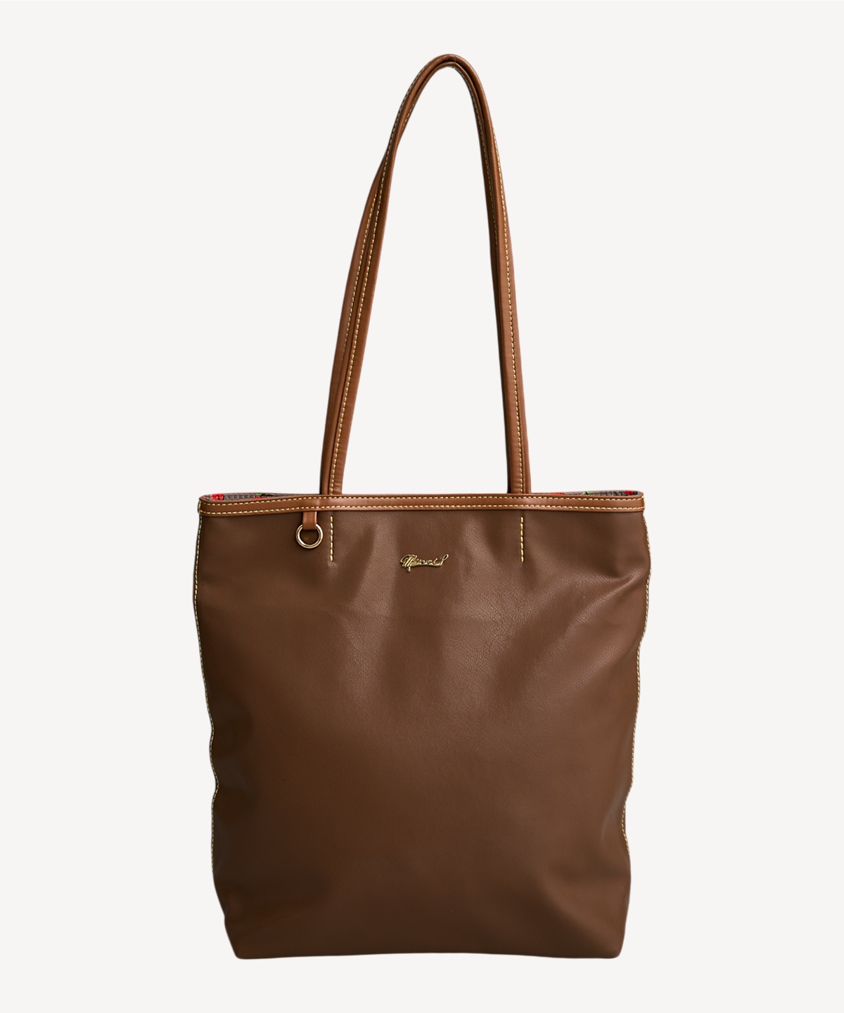 airlistコラボ縦長トートバッグ(brown-F)