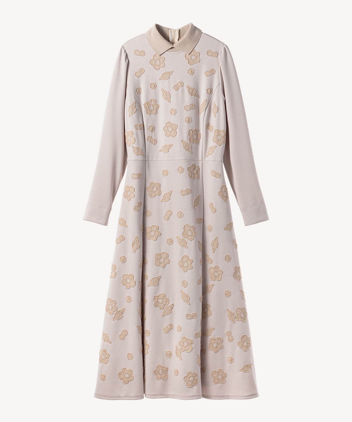 フラワーレースモチーフワンピース(beige-36)