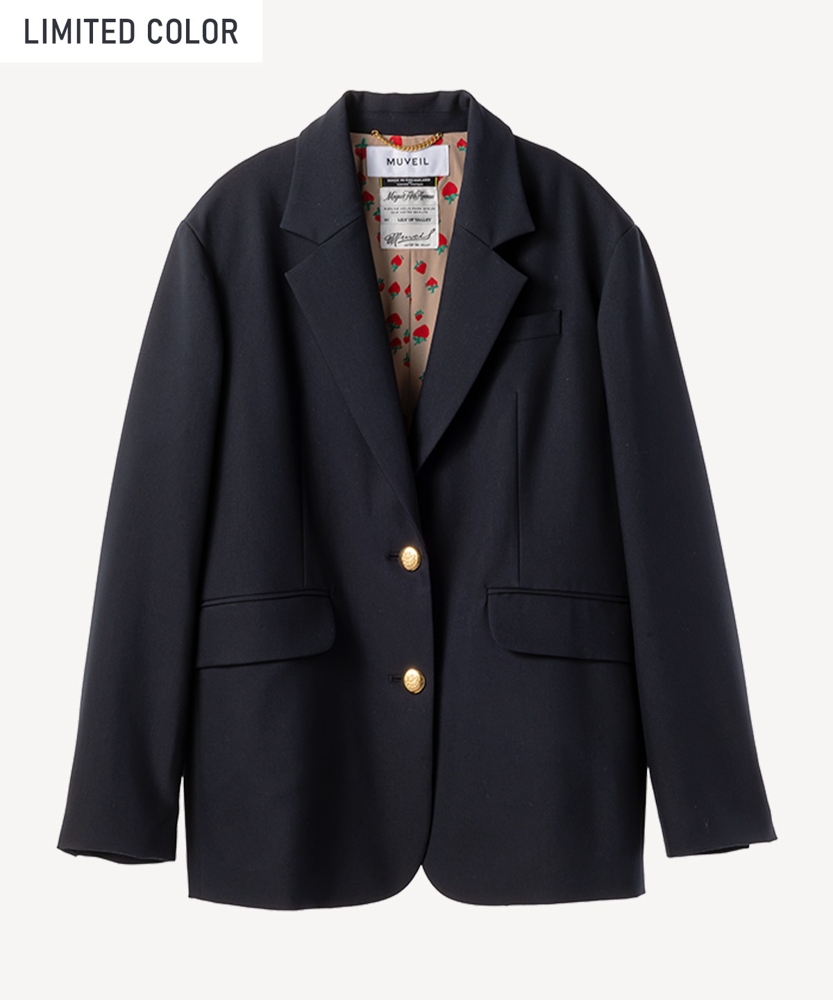 ブレザージャケット(navy(strawberry)-36)