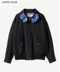 リバーシブルウィングトップウールブルゾン(black-36)