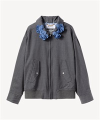 リバーシブルウィングトップウールブルゾン(gray-36)