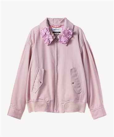 リバーシブルウィングトップウールブルゾン(pink-36)