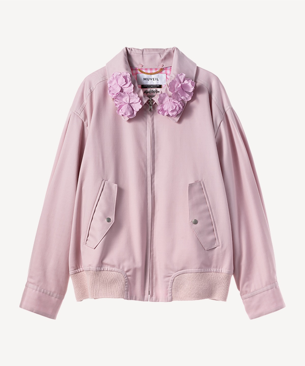 リバーシブルウィングトップウールブルゾン(pink-36)