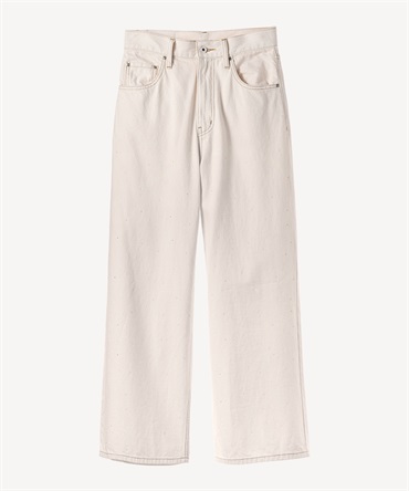 スワロフスキーデニムパンツ(white-34)