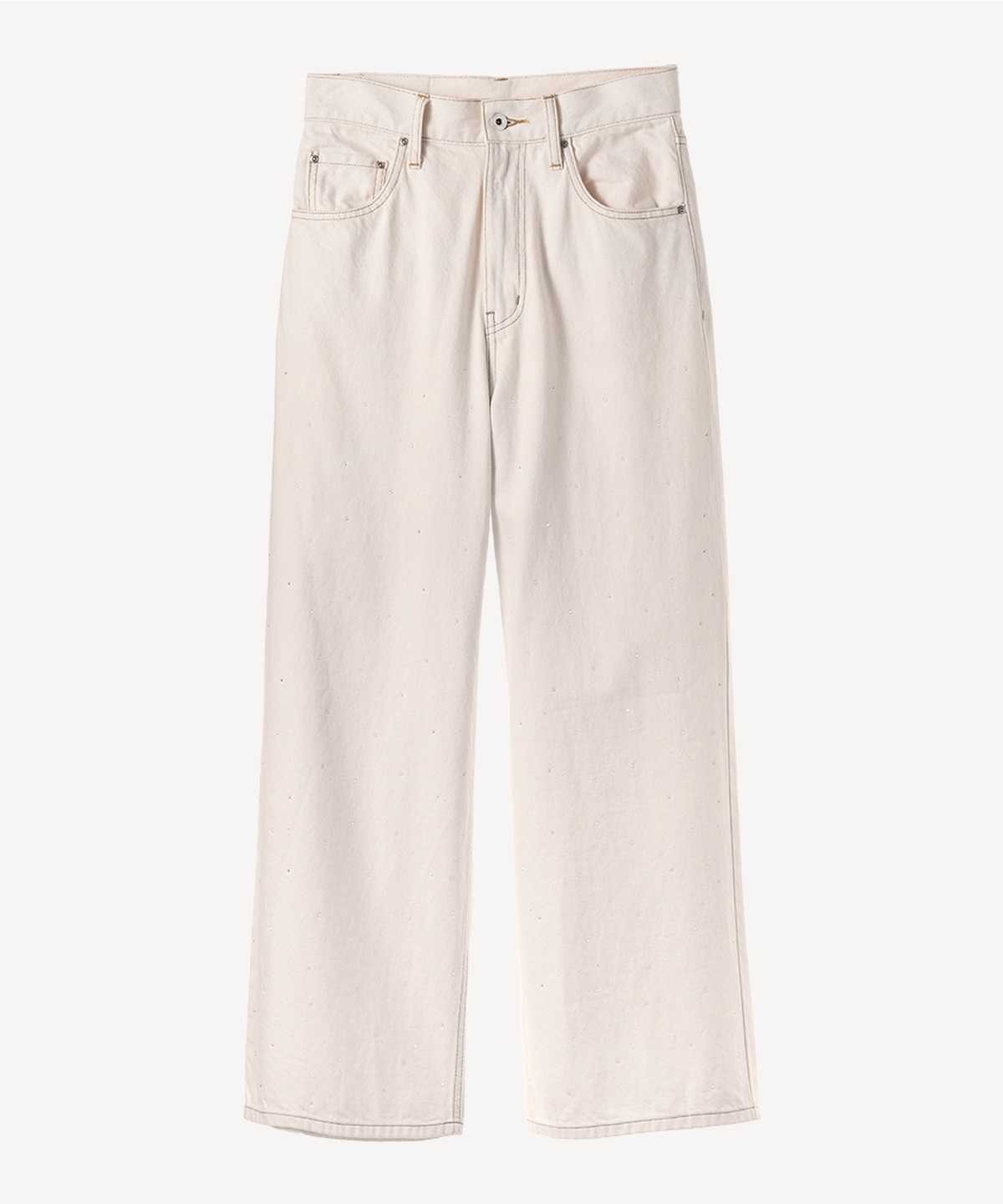 スワロフスキーデニムパンツ(white-34)