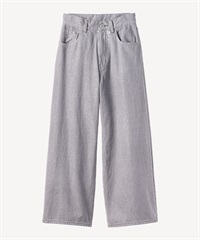 シルバー箔デニムパンツ(gray-34)