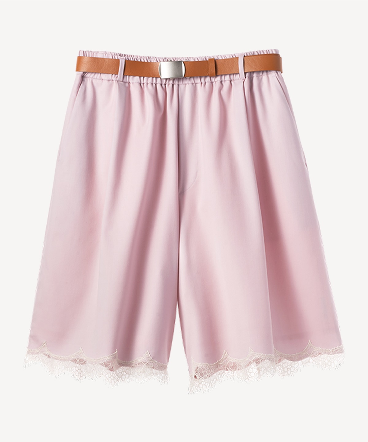 レースショートウールパンツ(pink-36)