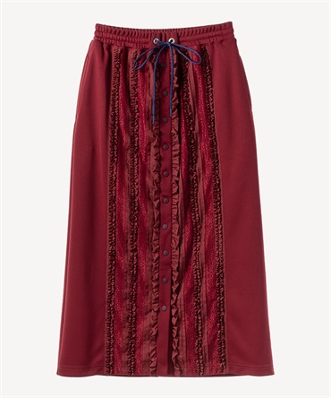 レースカットソースカート(bordeaux-36)