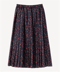イチゴプリントプリーツスカート(navy-36)