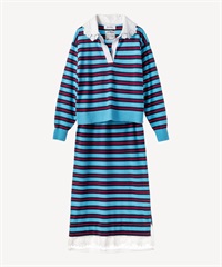 スキッパーポロセットアップニット(blue-36)